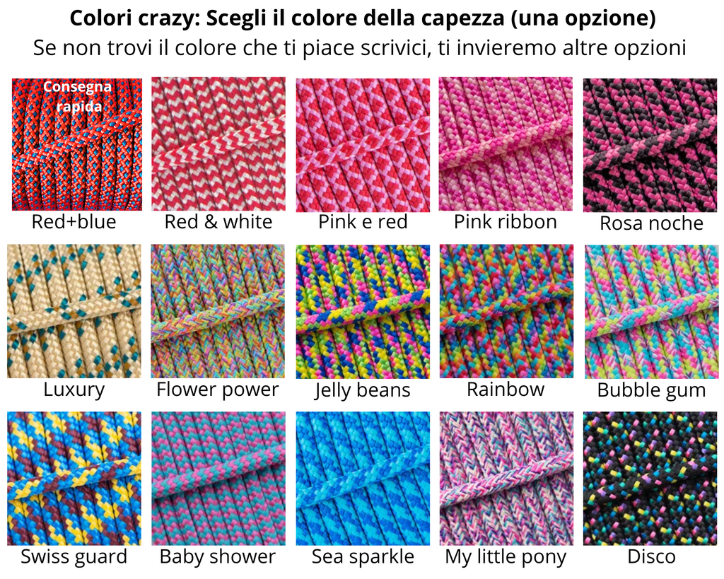 Capezza con nasalina decorata Cobra weave