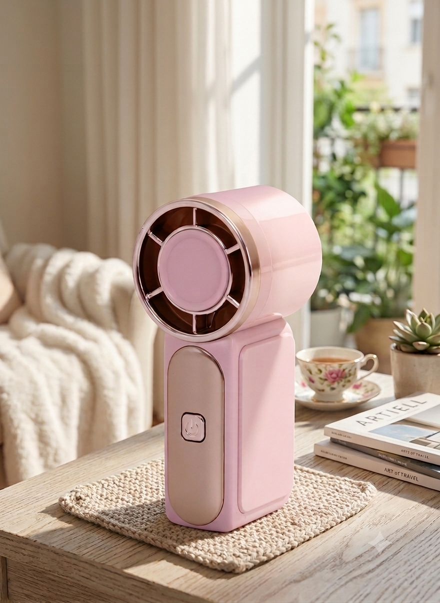 Mini ventilatore portatile, refrigerante e ricaricabile