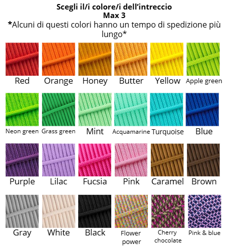 Capezza con montanti decorati, wave knot