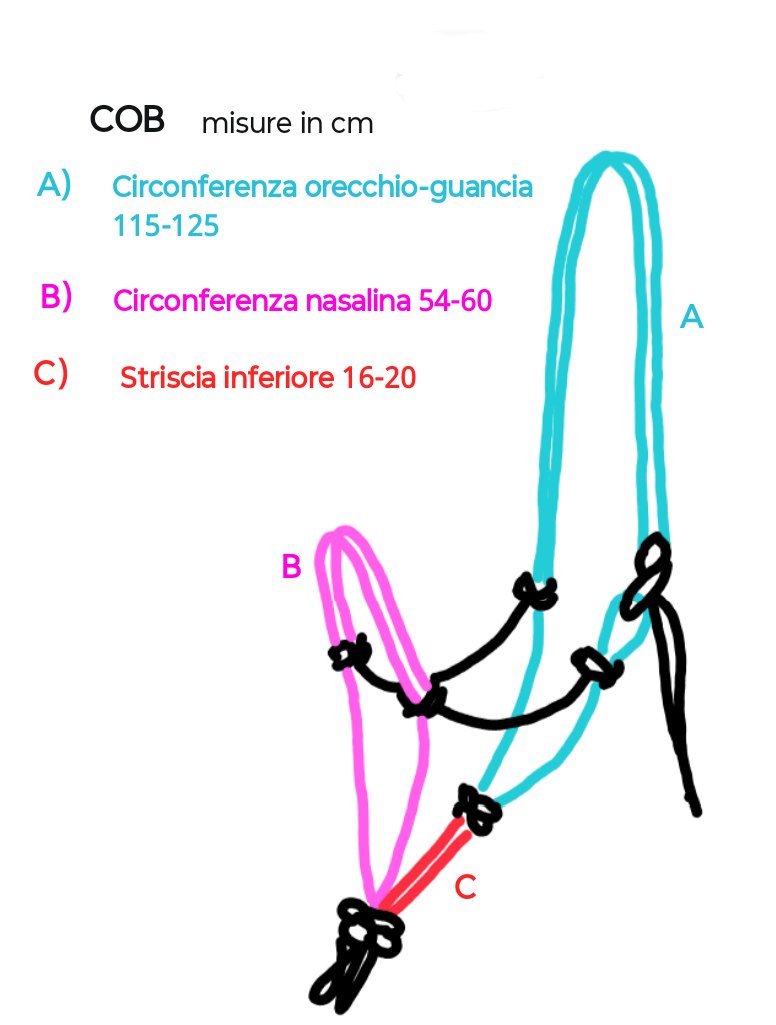 Capezza con nasalina decorata Cobra weave