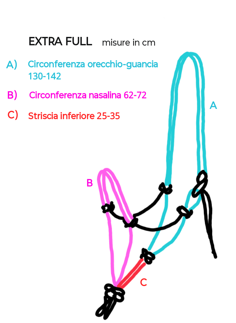Capezza con nasalina decorata Cobra weave