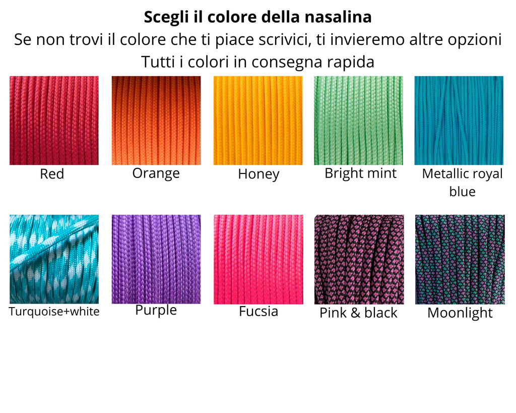 Capezza con nasalina decorata Cobra weave